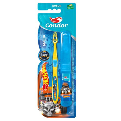 Escova dental Condor Hot Wheels 1 unidade 