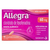 Allegra 60mg 10 comprimidos revestidos