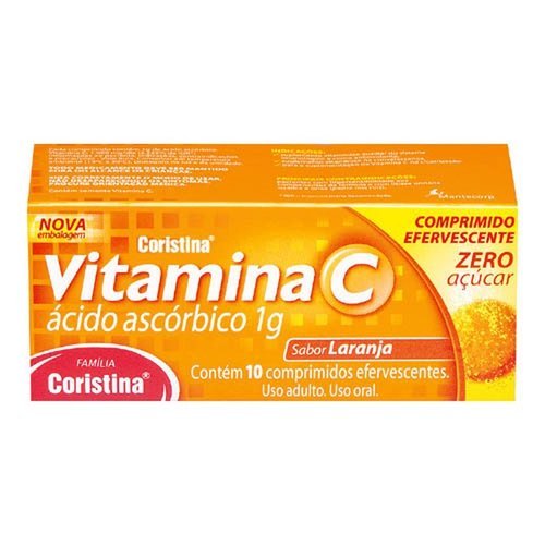 CORISTINA VIT C COMPRIMIDO EFERVESCENTE 1G x 10