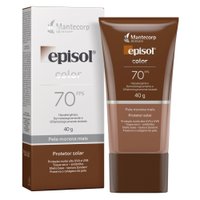 Protetor Solar Facial Episol Color Pele Morena Mais FPS 70 40g