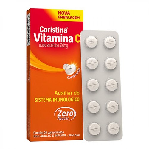 Coristina Vitamina C 500mg 20 comprimidos