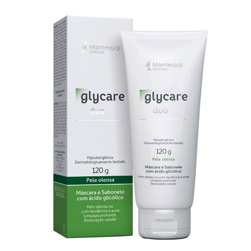 Máscara e Sabonete Facial Glycare Duo Liquido 120g