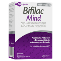 Suplemento Alimentar com Probióticos Bifilac Mind Caixa 30 Cápsulas