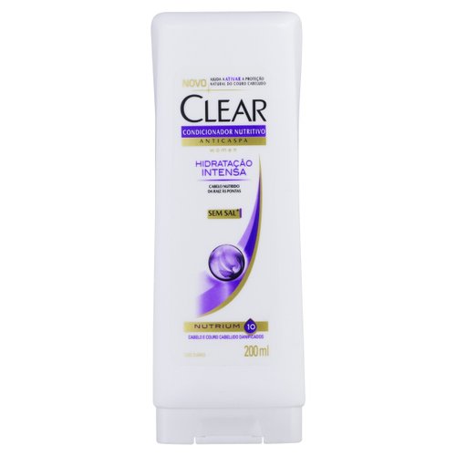 Condicionador Anticaspa Clear Women Hidratação Intensa 200ml