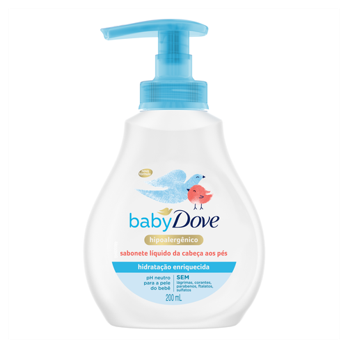 Sabonete Líquido Baby Dove Hidratação Enriquecida 400ml