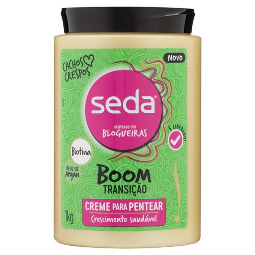 Creme Para Pentear Seda Sem Enxague Boom Transição 1Kg