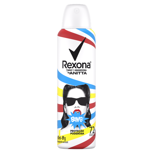 Desodorante Antitranspirante Aerosol Rexona By Anitta Bang 91g