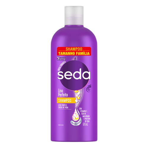 Shampoo Seda Liso Perfeito Frasco 670ml Tamanho Família