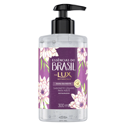 Sabonete Líquido para as Mãos Dama-da-Noite Lux Botanicals Essências do Brasil Frasco 300ml