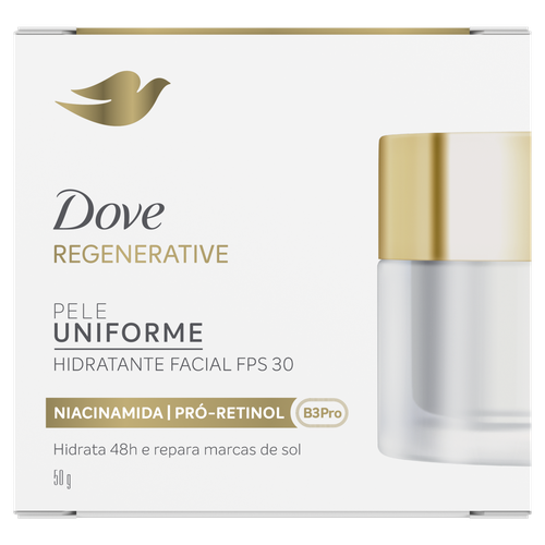 Hidratante Facial FPS 30 Dove Regenerative Caixa 50g