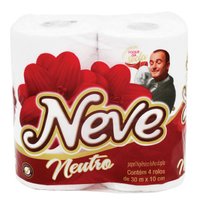 Papel Higiênico Neve Toque de Seda Folha Dupla 4 unidades