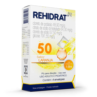 Rehidrat 50 Sabor Laranja 4 envelopes