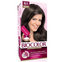 Kit Tintura Biocolor Mini Louro Cinza Moderno 6.1 50g