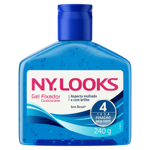 Gel Condicionador Fixador Ny Looks Fixação Mega Forte 240g