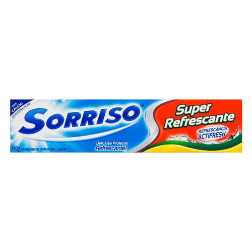 Creme Dental Sorriso Super Refrescante 90g