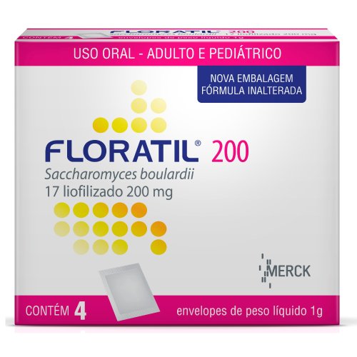 Floratil 200mg 4 envelopes de 1g