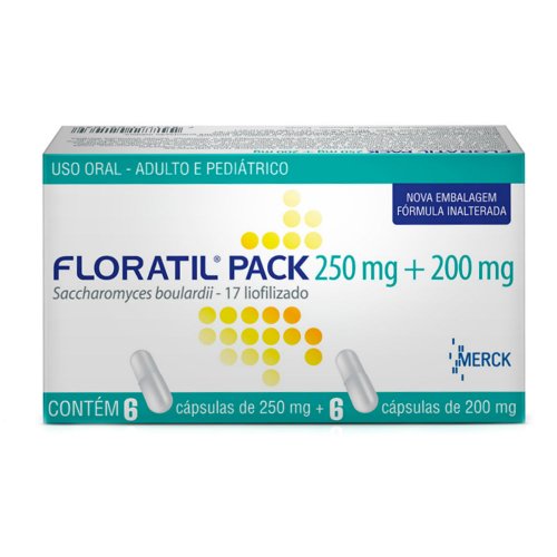 Floratil Pack 250mg + 200mg 6 cápsulas