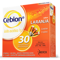 Cebion 1g Sabor Laranja 30 comprimidos efervescentes