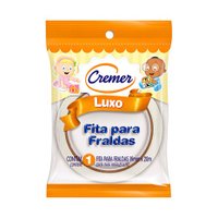 Fita para Fralda Cremer luxo, branca 1 unidade com 19mm x 20m