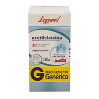 Acetilcisteína Xarope Adulto Genérico Legrand 40mg Sabor Framboesa 120ml