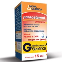 Paracetamol Gotas Genérico Nova Quimica 200mg/ml 15ml