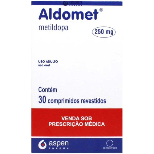 Aldomet 250mg 30 comprimidos revestidos