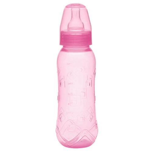 Mamadeira Kuka Aquarela Bico Universal Rosa 250ml