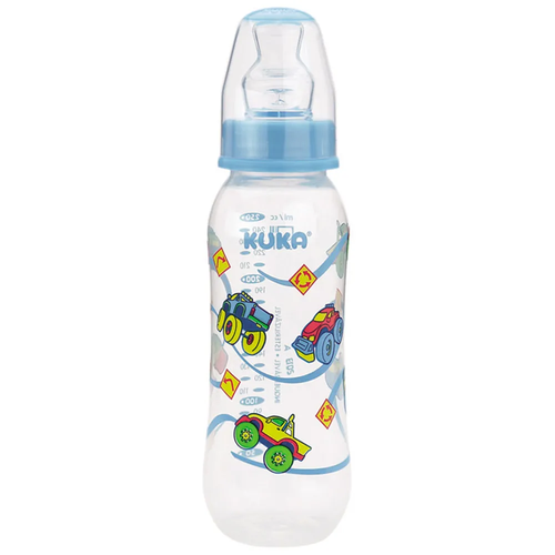 Mamadeira Kuka Natural Color Bico Ortodontico Azul 250ml