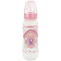 Mamadeira Kuka Natural Color Bico Ortodontico Rosa 250ml