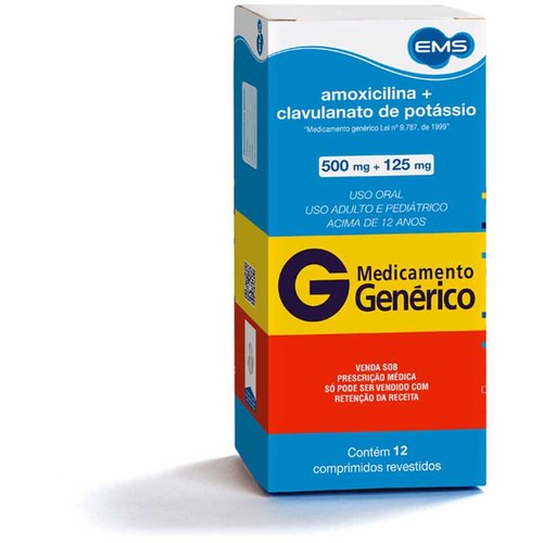 AMOXI+CLAVU.POT.MG COMPRIMIDO REVESTIDO 500MG x 12