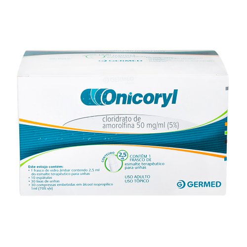 ONICORYL ESMALTE 10ESPATULAS+30COMPRESAS+30LIXAS 50MG 2.5 ML x 1 (/ML) 2,5ml