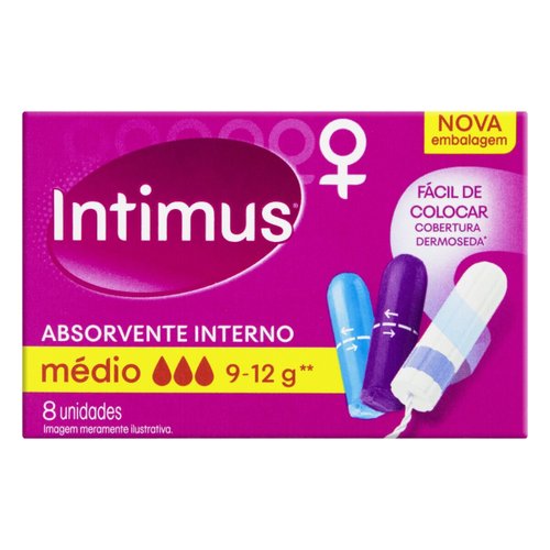 Absorvente Interno Intimus Médio 8 unidades