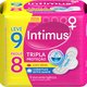 Absorvente Intimus Gel Feminino Tripla Suave Com Abas 9 unidades