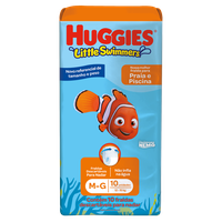 Fralda Descartável Infantil Praia & Piscina Huggies Little Swimmers M-G Pacote 10 Unidades