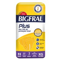 Fralda Geriatrica Bigfral Plus XG 7 unidades