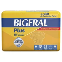 Fralda Geriatrica Bigfral Plus M 18 unidades