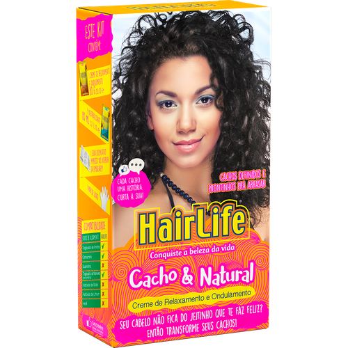 Creme Alisante Hair Life Cacho e Natural 180g