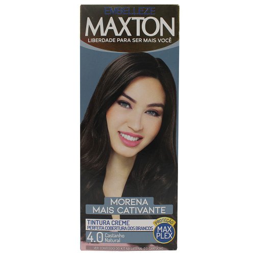 Kit Maxton Tintura Creme Castanho Natural 4.0 125g