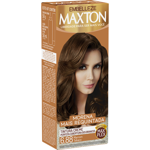 Tintura Creme Maxton 6.88 Marrom Tabaco 1 unidade