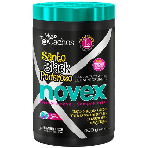 Creme De Tratamento Novex Santo Black Poderoso