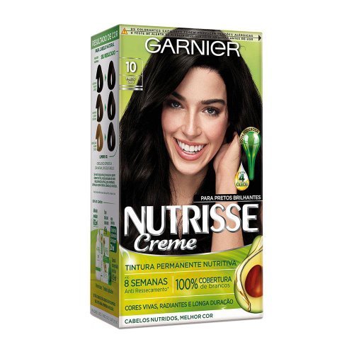 Tintura Nutrisse Creme 10 Preto Ônix 1 unidade