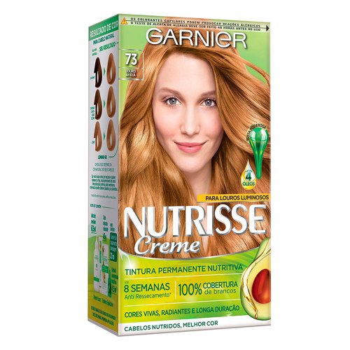 Coloração Garnier Nutrisse Creme 73 Louro Natural Dourado 1 unidade