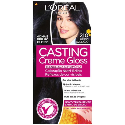 Tintura Semi-Permanente Casting Creme Gloss 210 Preto Azulado 1 unidade