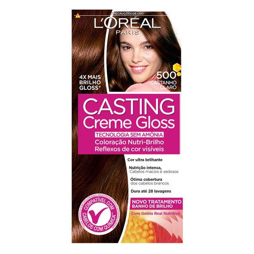 Tintura Semi-Permanente Casting Creme Gloss 500 Castanho Claro 1 unidade