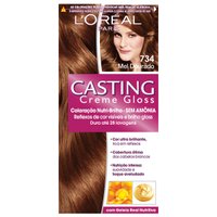 Coloração Creme L'Oréal Paris Casting Creme Gloss 734 Mel Dourado 1 unidade