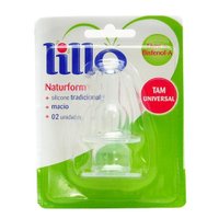 Bico de Mamadeira Lillo Natuform Silicone Tamanho Universal | 2 unidades