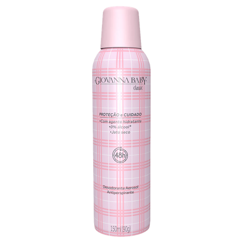 Desodorante Aerosol Giovanna Baby - Feminino Classic 150ml