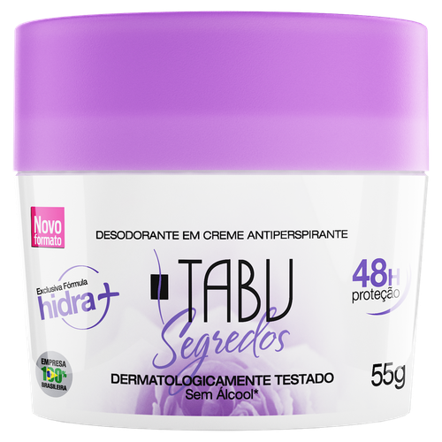 Desodorante em Creme Tabu Segredos 55g