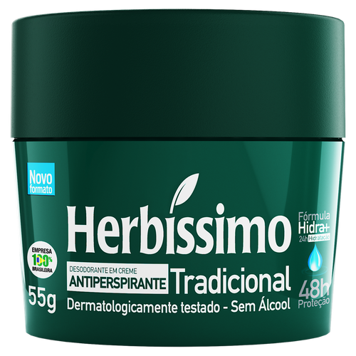 Desodorante em Creme  Herbíssimo Tradicional 55g