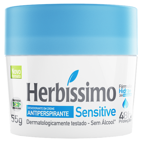 Desodorante em Creme  Herbíssimo Sensitive 55g